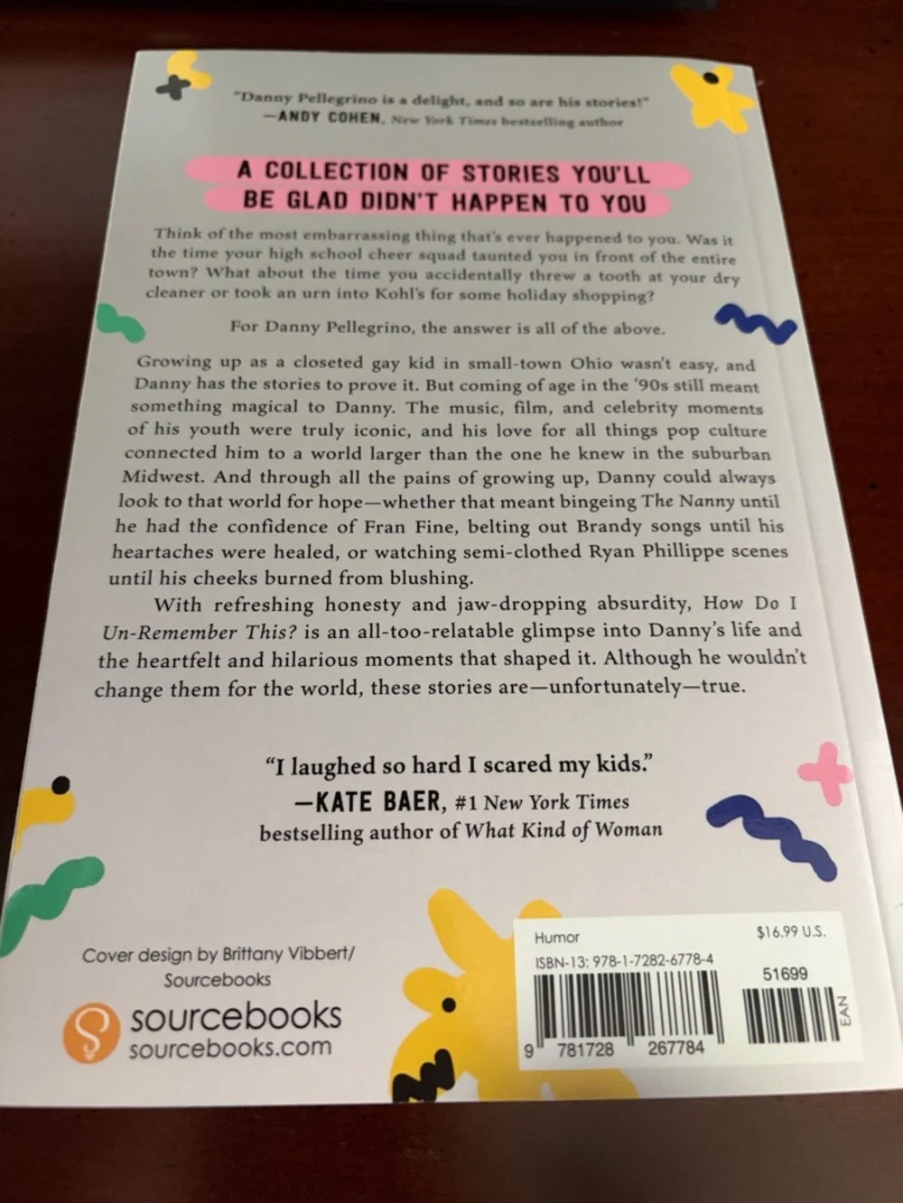 “How do I un-remember this?” Book by Danny Pellegrino